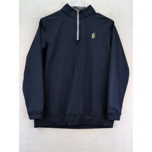 Peter Millar Quarter Zip Performance Golf Pullover Womens Large Navy Blue